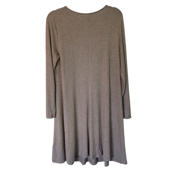 Old Navy Tan Long Sleeve A-line Plush Dress Size Large - Picture 2 of 8